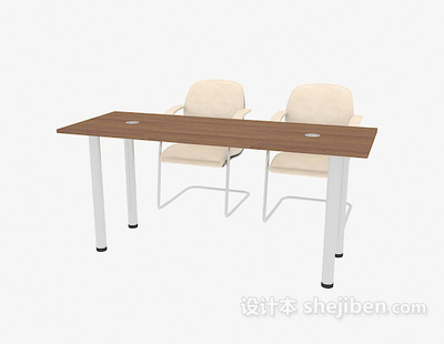 现代办公室桌椅3D模型下载指南——设计本平台精选资源